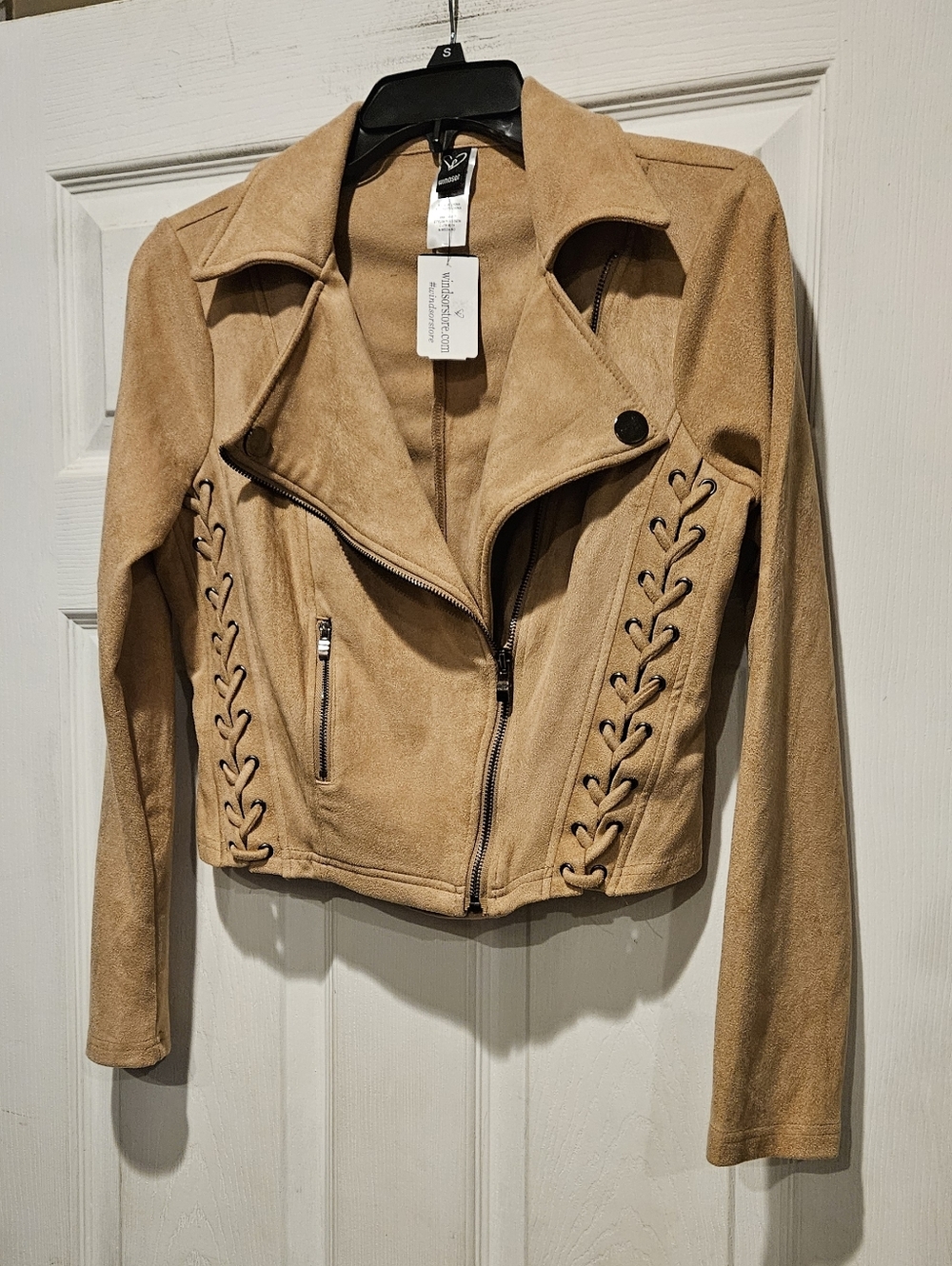 WINDSOR FAUX SUEDE JACKET
